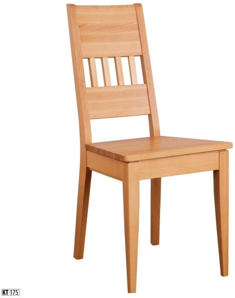 eoshop Jedálenská stolička kt175 masív buk (Farba dreva: Buk prírodný)